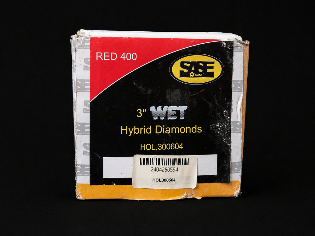 Sase hybrid wet diamond set-red 400 grit-open box special