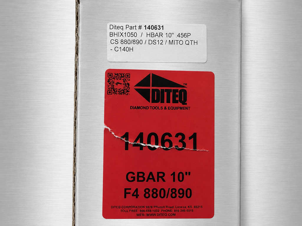 Diteq 10” diamond chainsaw guidebar -Open box
